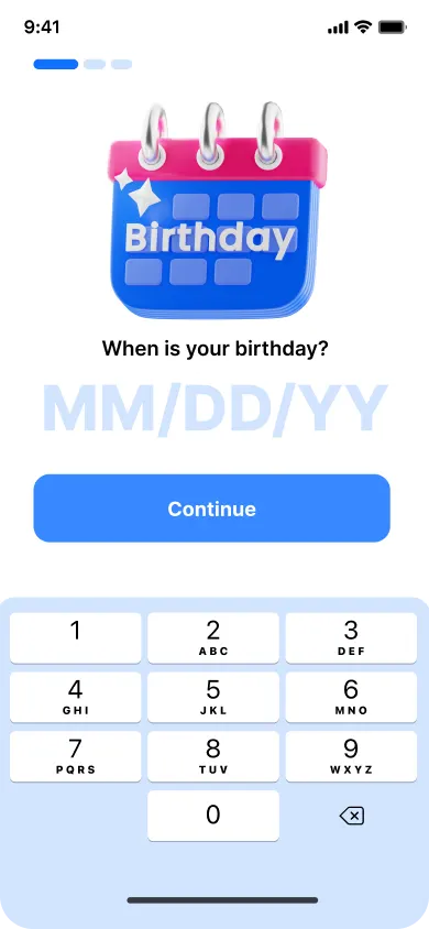 Birthday calendar