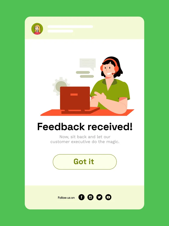 Customer feedback