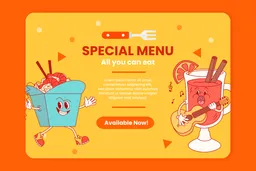 Online food menu Template