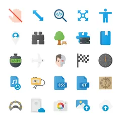 Flat Paper Icon Icon Bundle