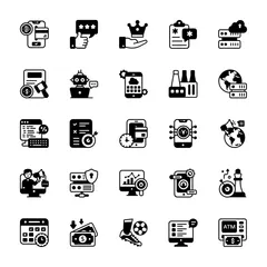 Glyph Conceptual Icon Bundle