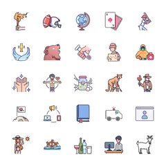 Lineal Color Icon Bundle