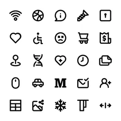 Vetor de 30 business creative vector icons in flat style for material  design projects. Business vector icons set. Flat icons collection. Vector  signs. Vector flat icons for website, blog, mobile application. do