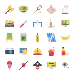 Modern Flat Icons Icon Bundle