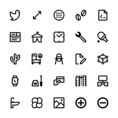 Pixelgenaue Symbole Symbolbündel