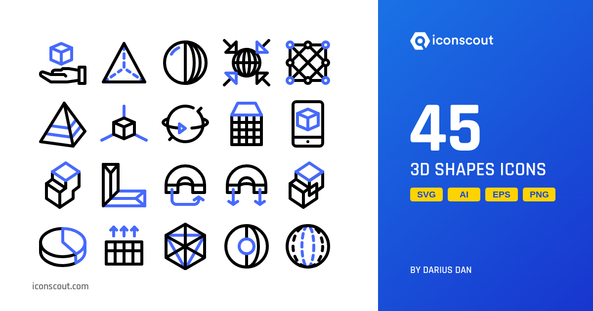 Download Download 3d Shapes Icon Pack Available In Svg Png Eps Ai Icon Fonts