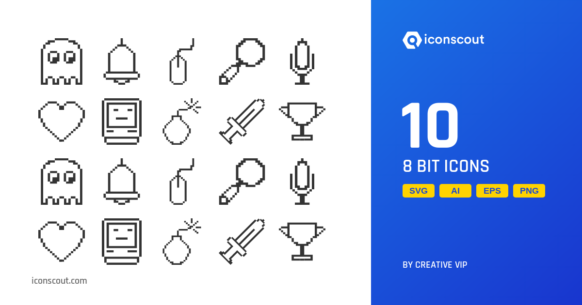 8 Bit Icon Pack - 10 Free Download Miscellaneous Icons | IconScout