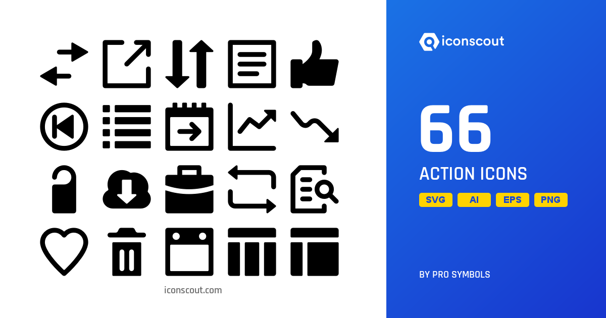 Download Action Icon pack - Available in SVG, PNG, EPS, AI & Icon fonts