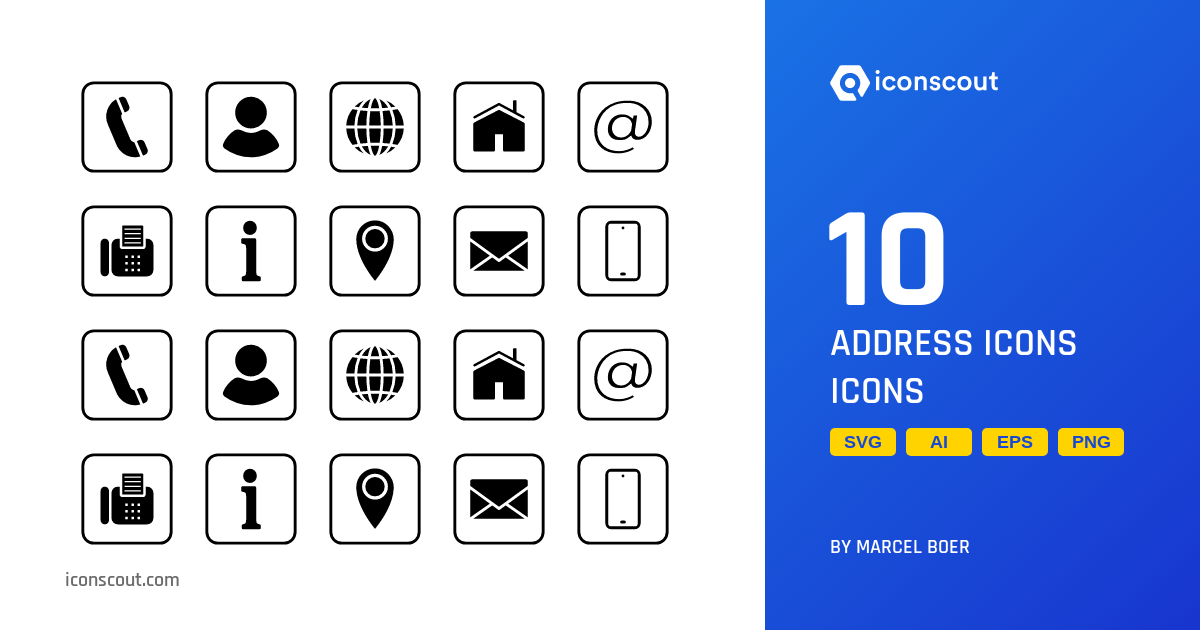 Download Address Icons Icon pack Available in SVG, PNG & Icon Fonts