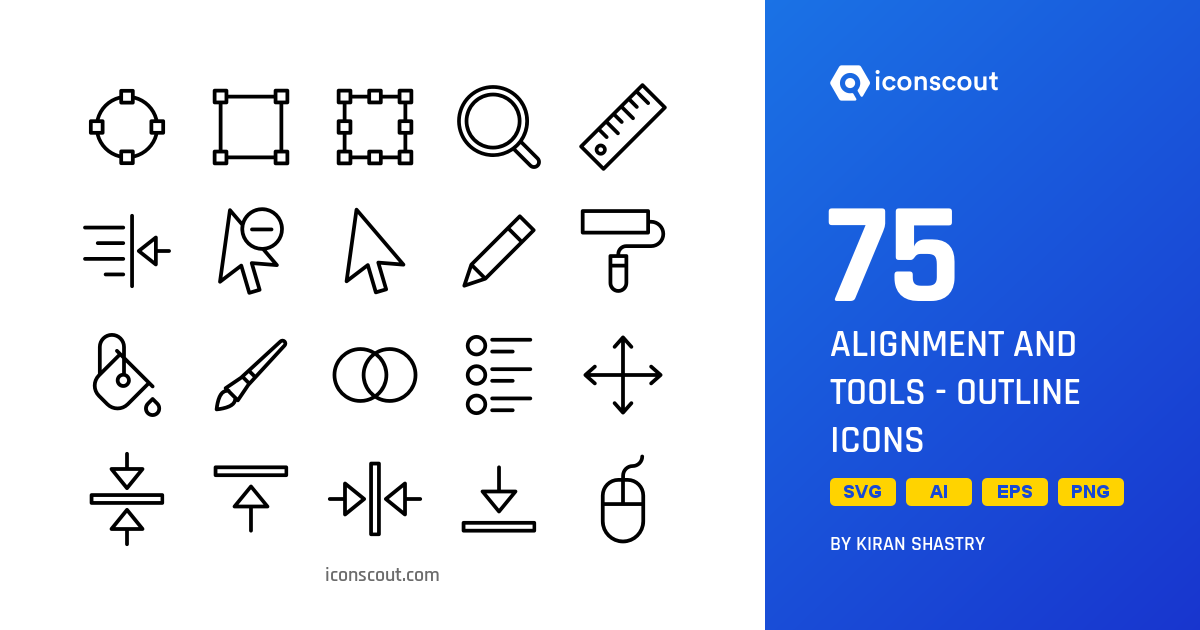 Download Alignment And Tools - Outline Icon pack Available in SVG, PNG ...