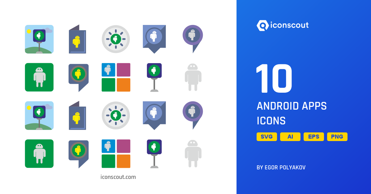 Download Android Apps Icon pack Available in SVG, PNG & Icon Fonts