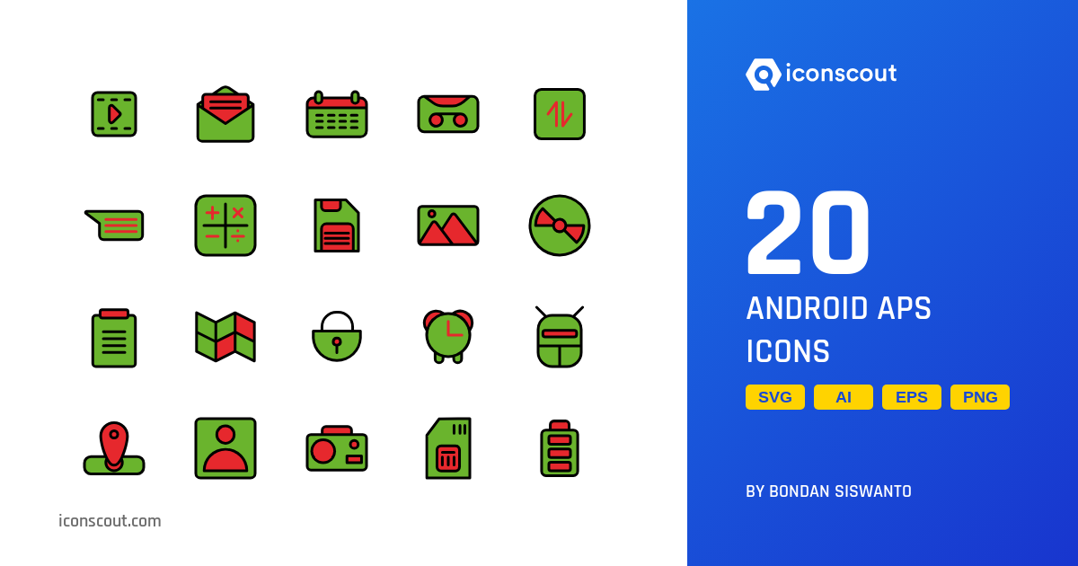 Download Android Aps Icon pack Available in SVG, PNG & Icon Fonts