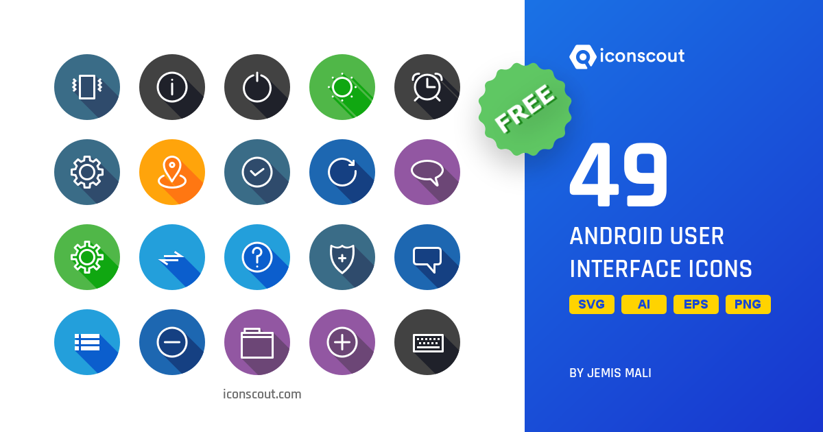 Download Android User Interface Icon pack - Available in ...