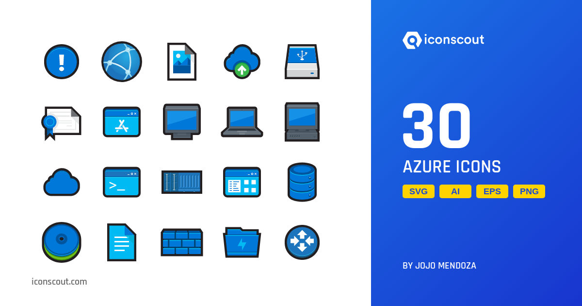 Azure Icon Pack - 30 Free Download Miscellaneous Icons | IconScout