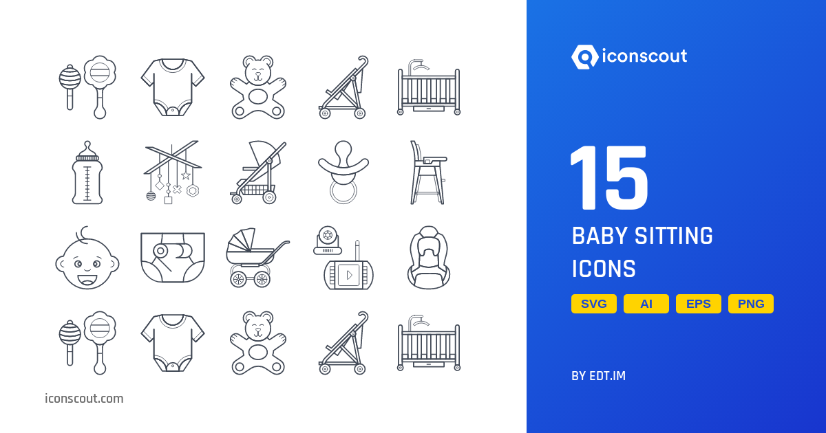 Download Baby Sitting Icon pack Available in SVG, PNG & Icon fonts