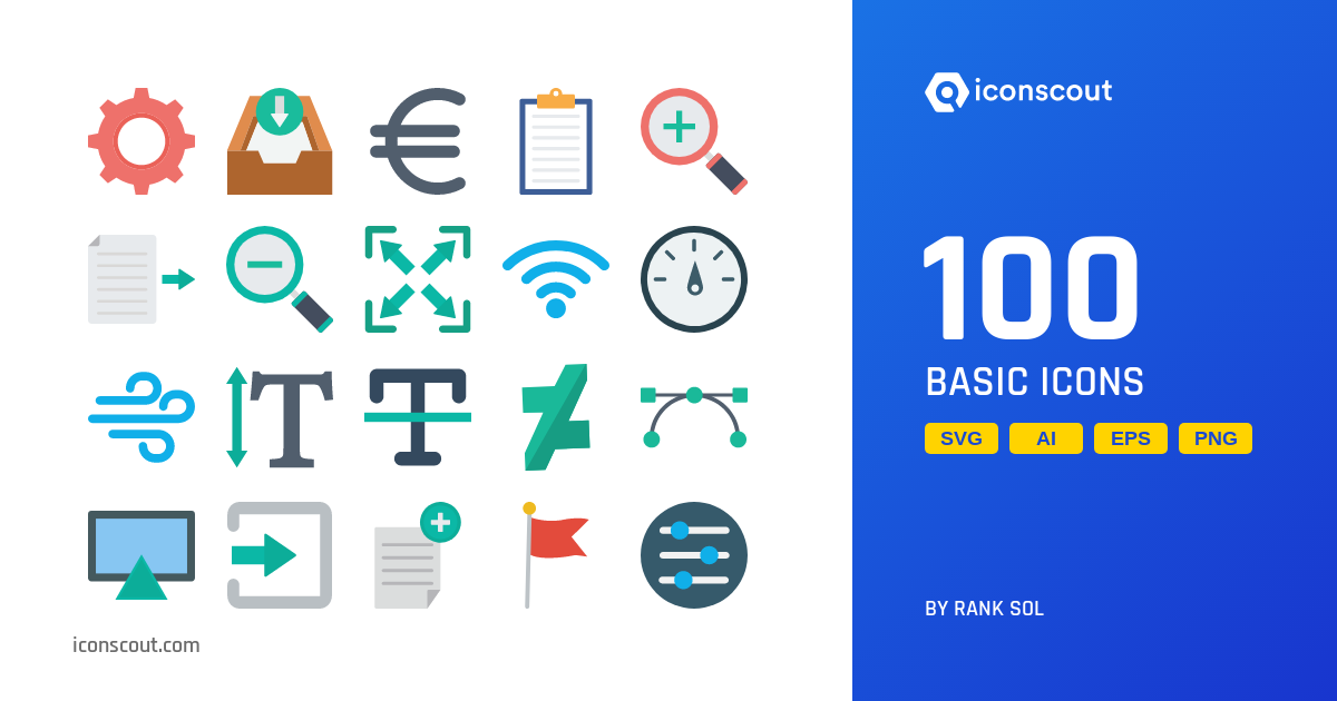 Download Basic Icon pack Available in SVG, PNG & Icon Fonts