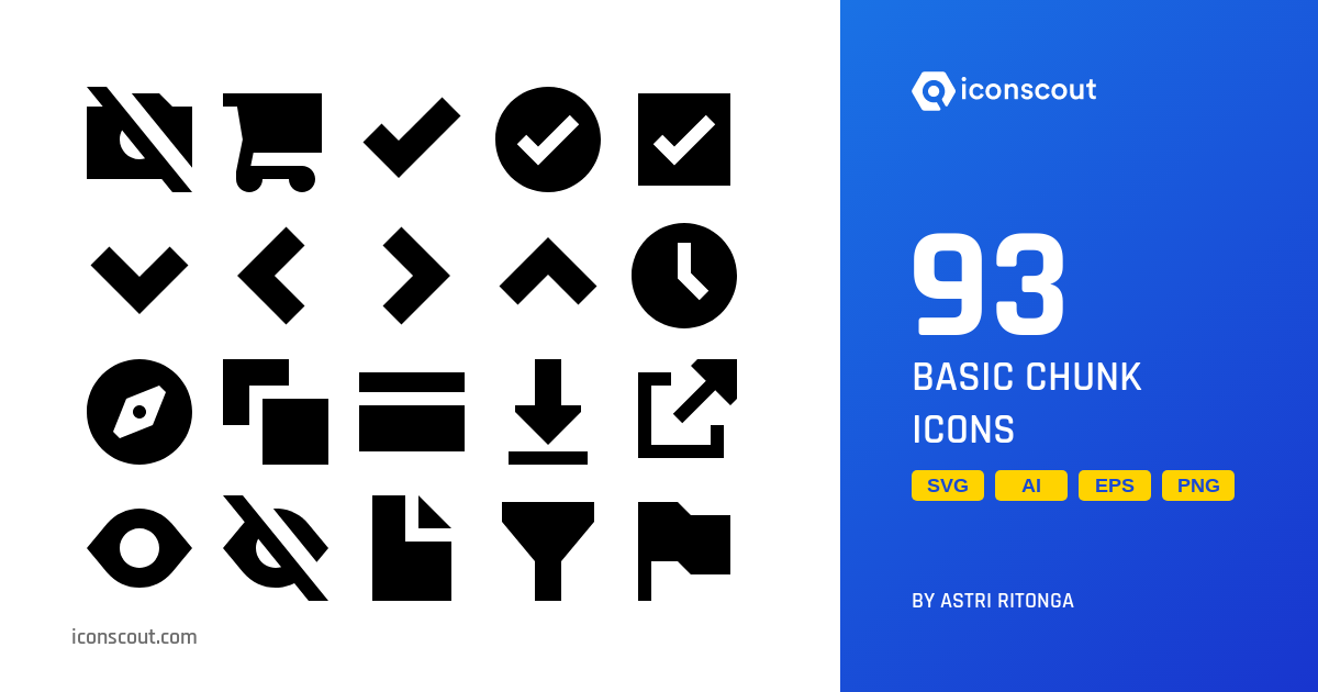 Download Basic Chunk Icon pack Available in SVG, PNG & Icon Fonts