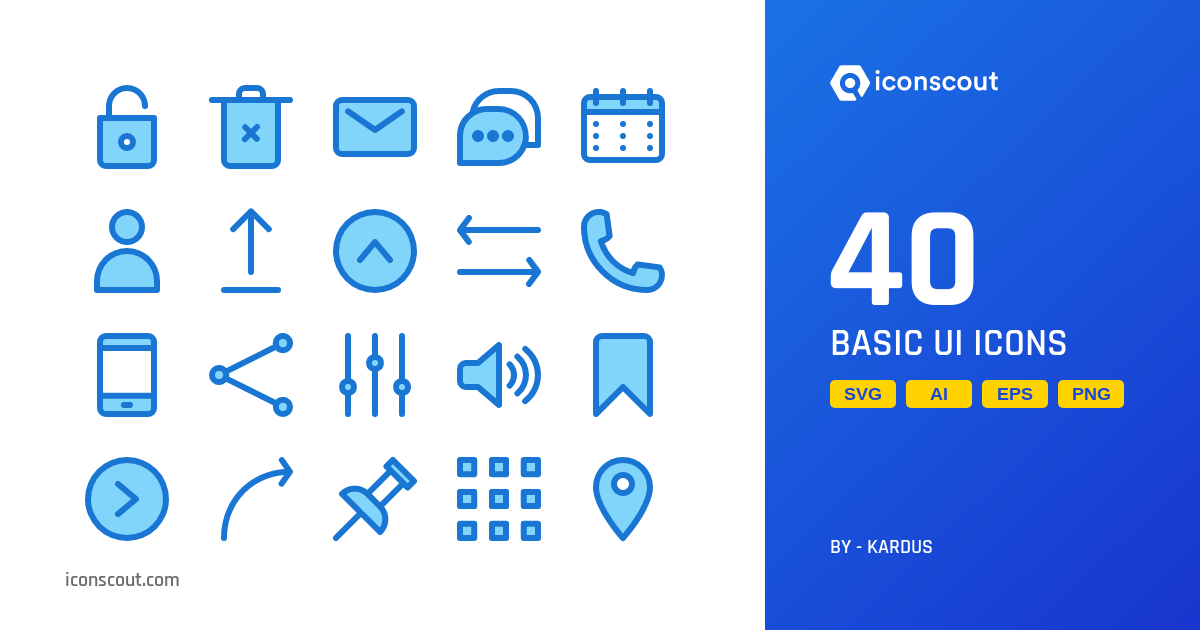 Download Basic Ui Icon pack Available in SVG, PNG & Icon fonts