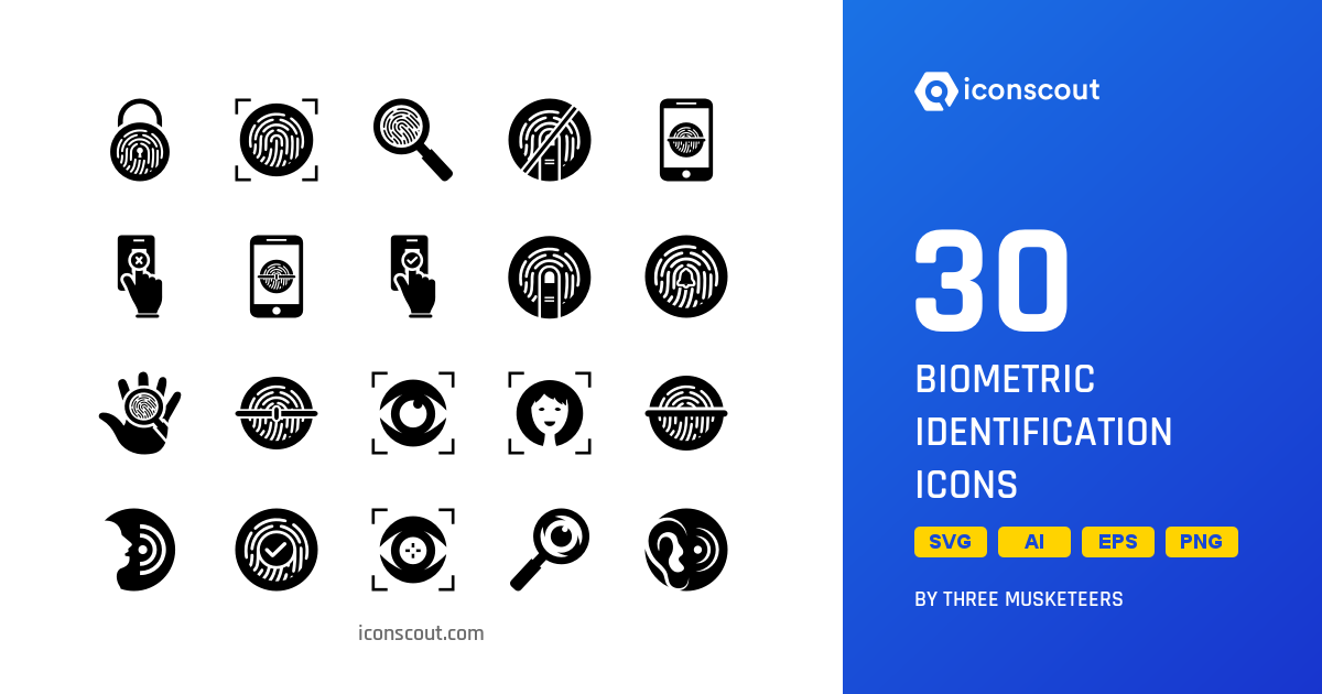 Download Biometric Identification Icon Pack Available In SVG, PNG ...