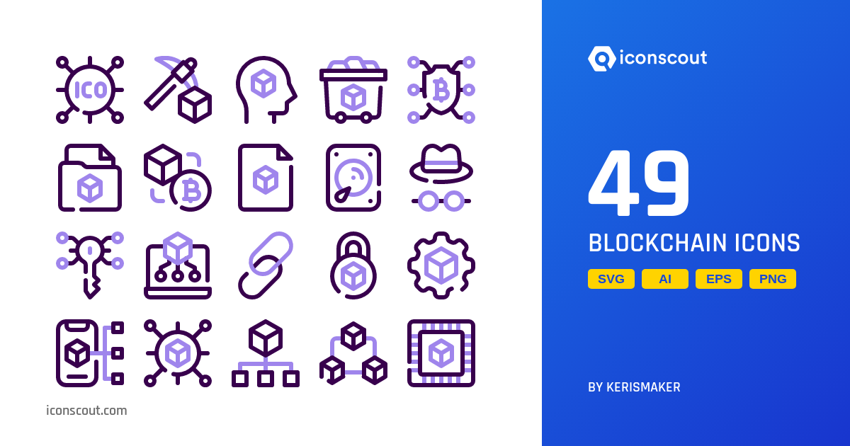 Download Blockchain Icon pack Available in SVG, PNG & Icon Fonts