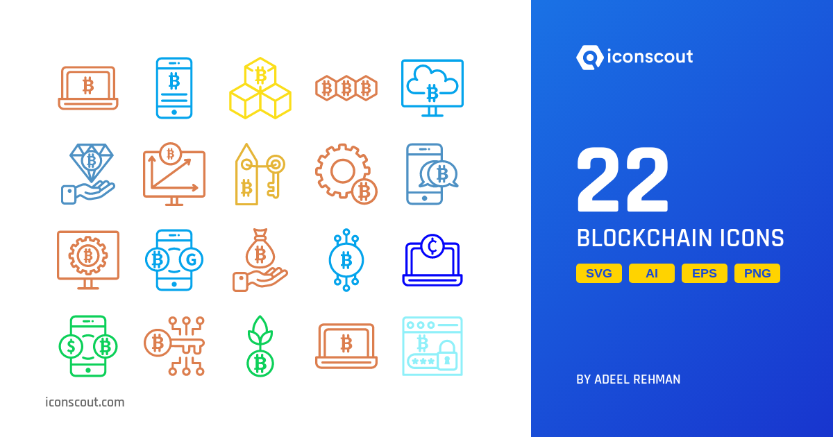Download Blockchain Icon pack Available in SVG, PNG & Icon Fonts