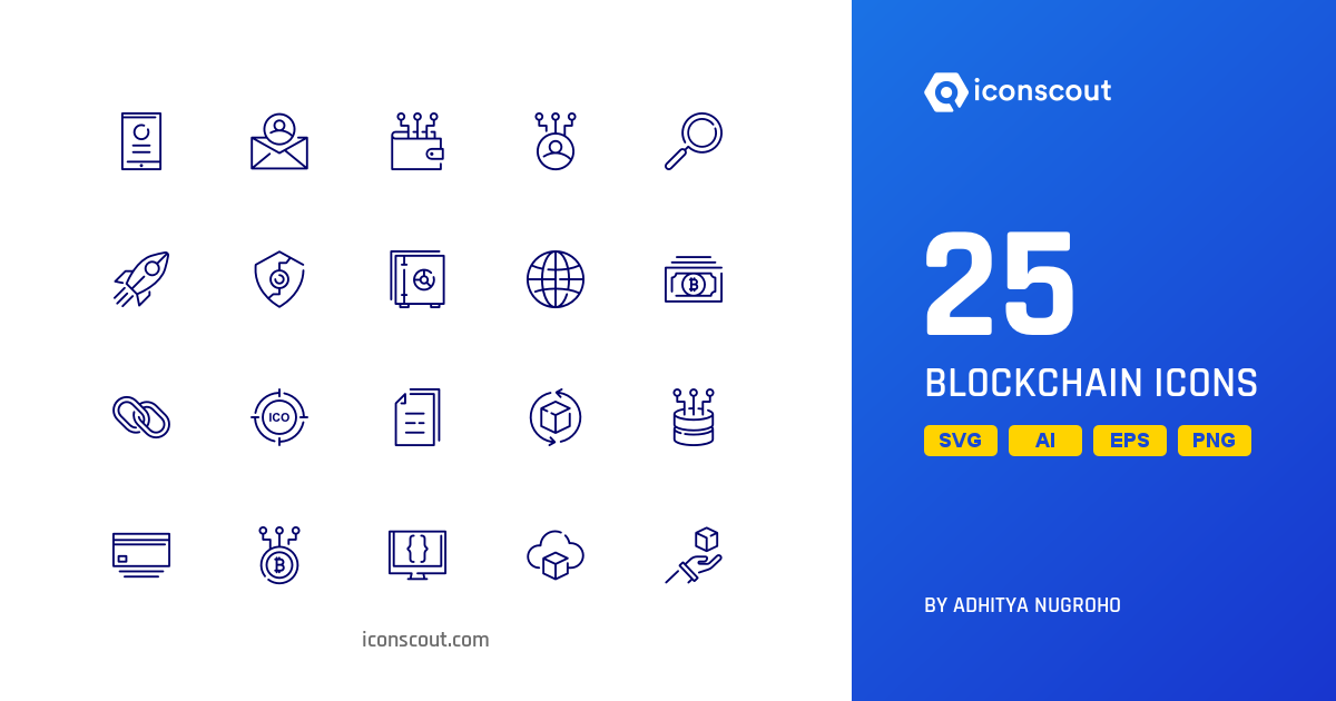 Download Blockchain Icon pack Available in SVG, PNG & Icon Fonts