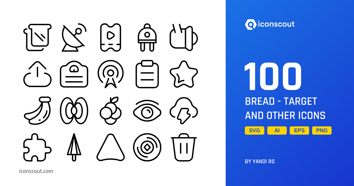 Download Bread Target And Other Icon pack Available in SVG, PNG