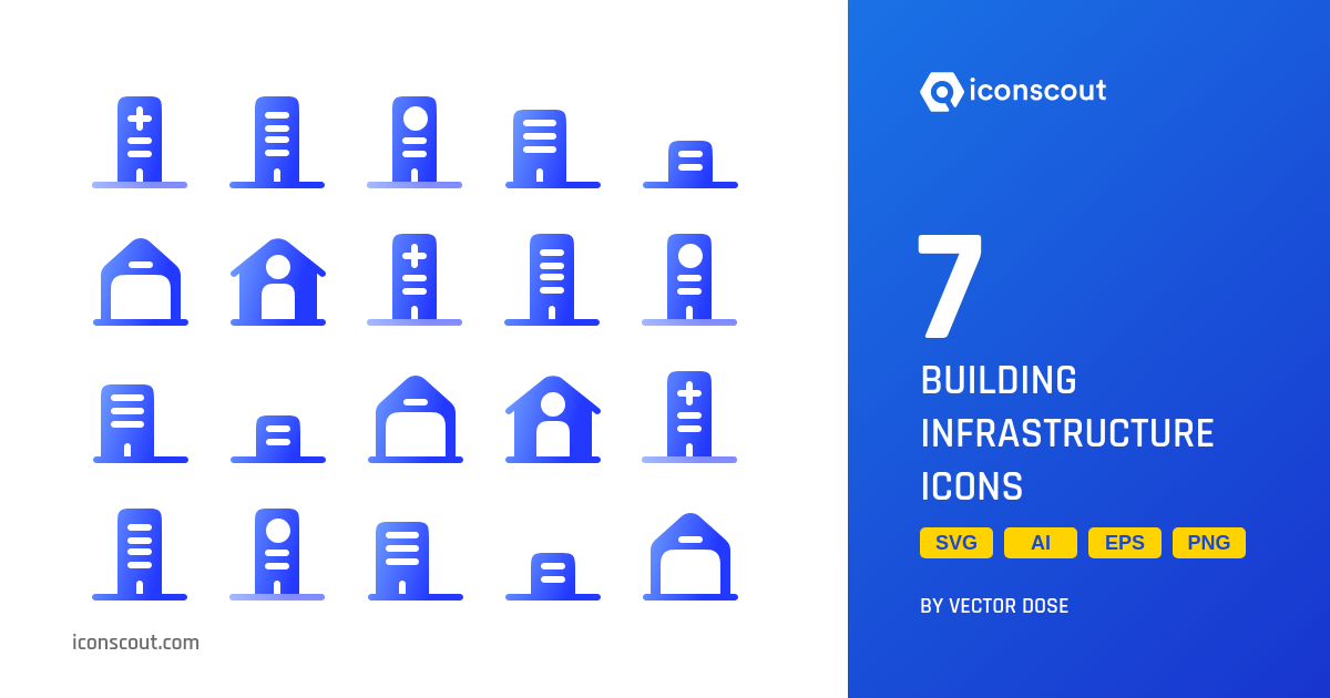 Building Infrastructure Icon Pack - 7 Free Download User Interface ...