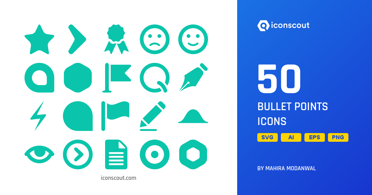 presentation bullet icons