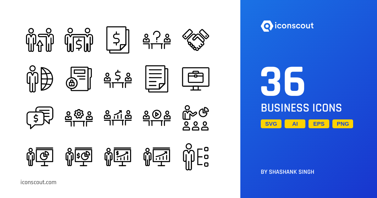 Download Business Icon pack Available in SVG, PNG & Icon Fonts