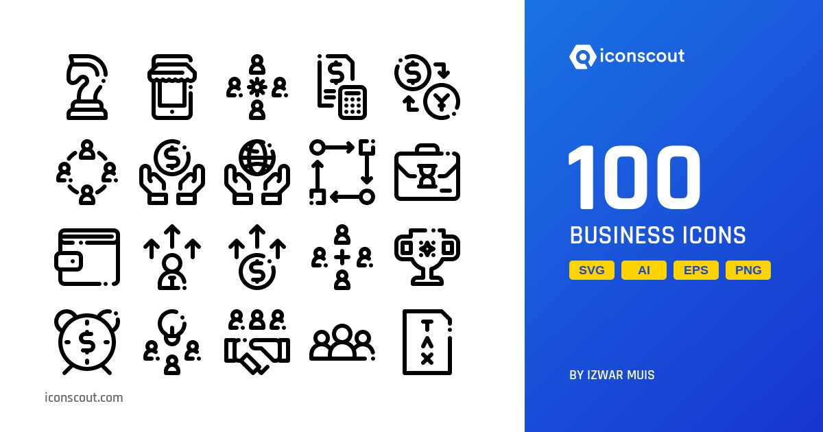 Business Icon Pack - 100 Free Download Business Icons | IconScout