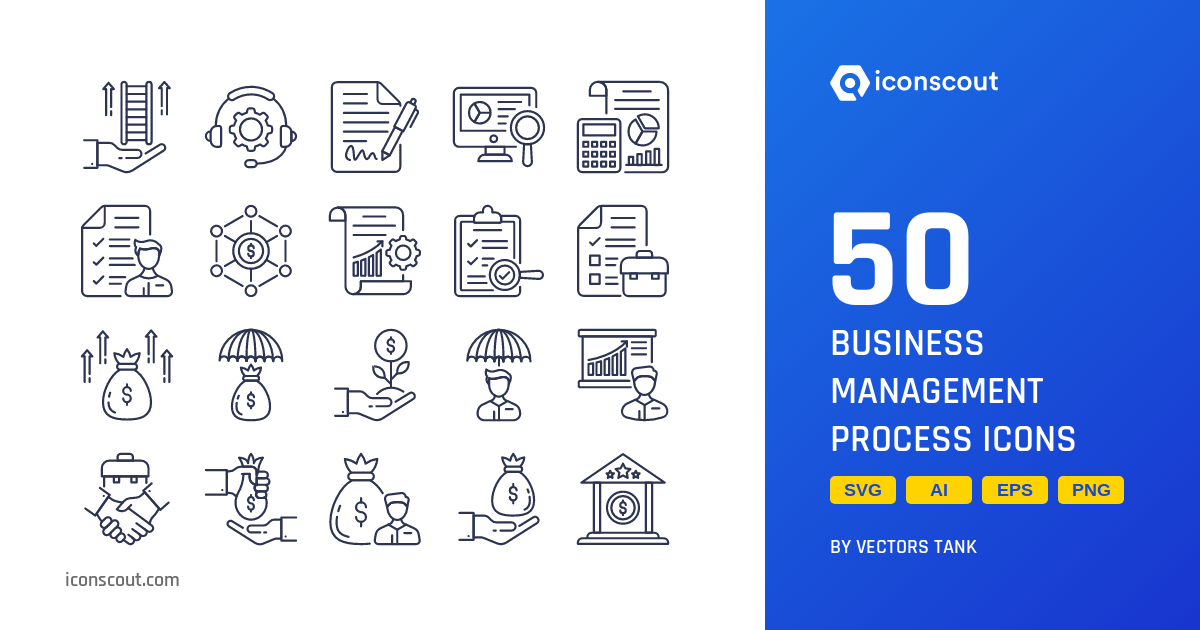 Download Business Management Process Icon pack Available in SVG, PNG ...