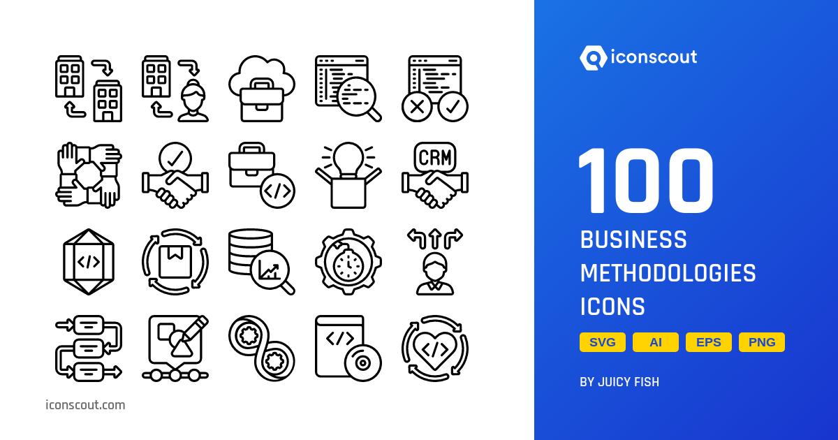 Business Methodologies Icon Pack - 100 Free Download Business Icons ...