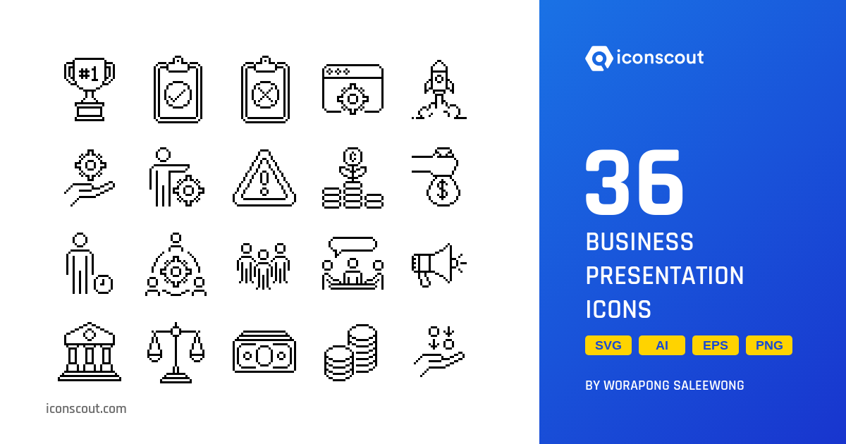 Business Presentation Icon Pack - 36 Free Download Business Icons ...