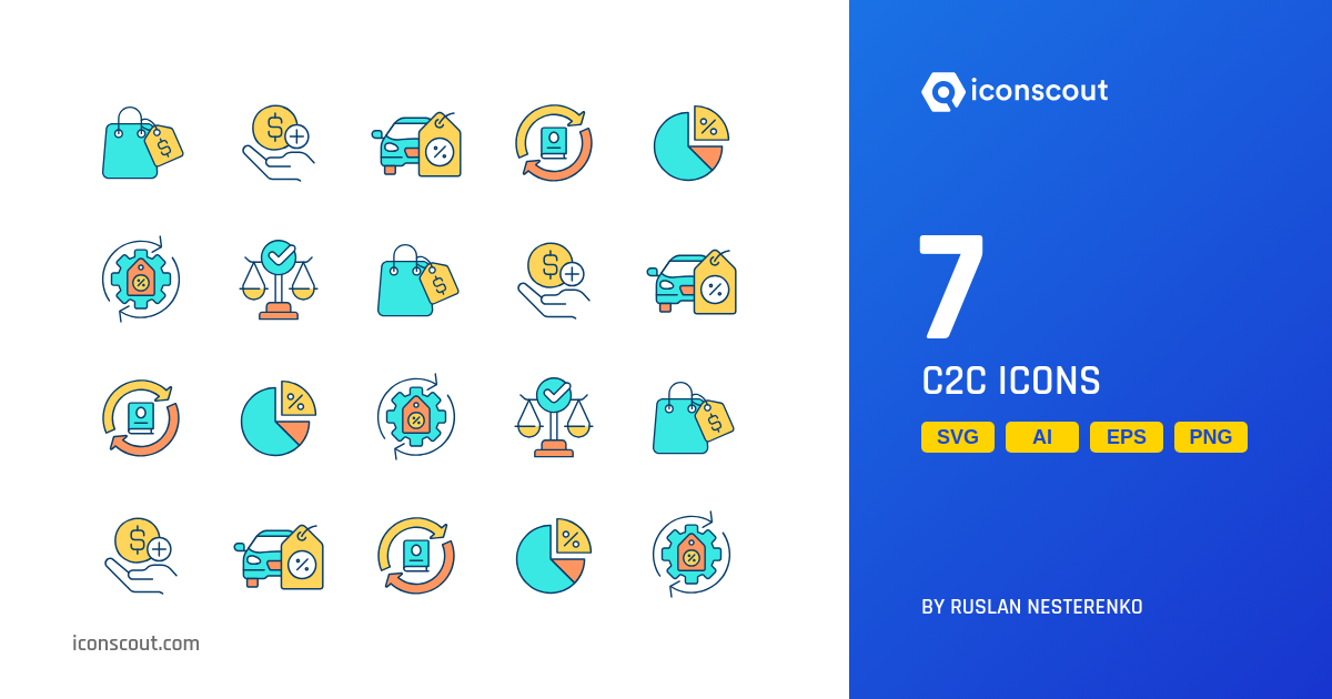 Download C2C Icon pack Available in SVG, PNG & Icon Fonts