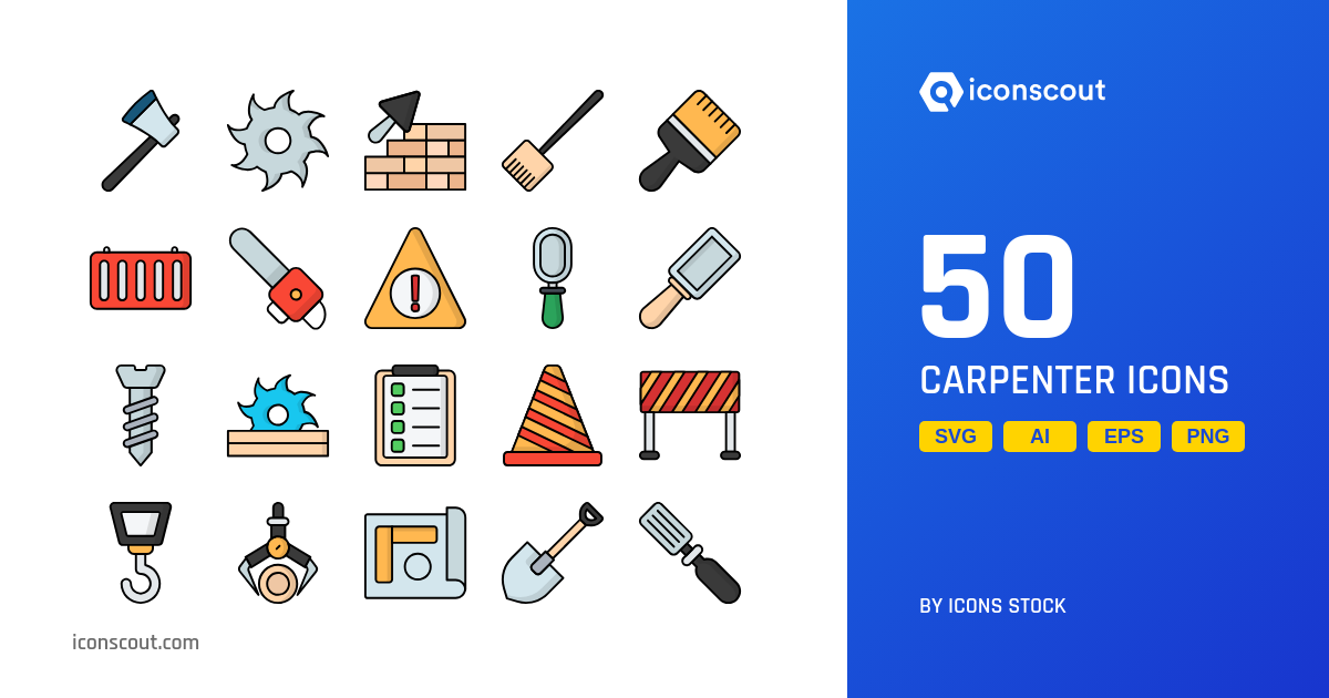 Download Carpenter Icon pack Available in SVG, PNG & Icon Fonts