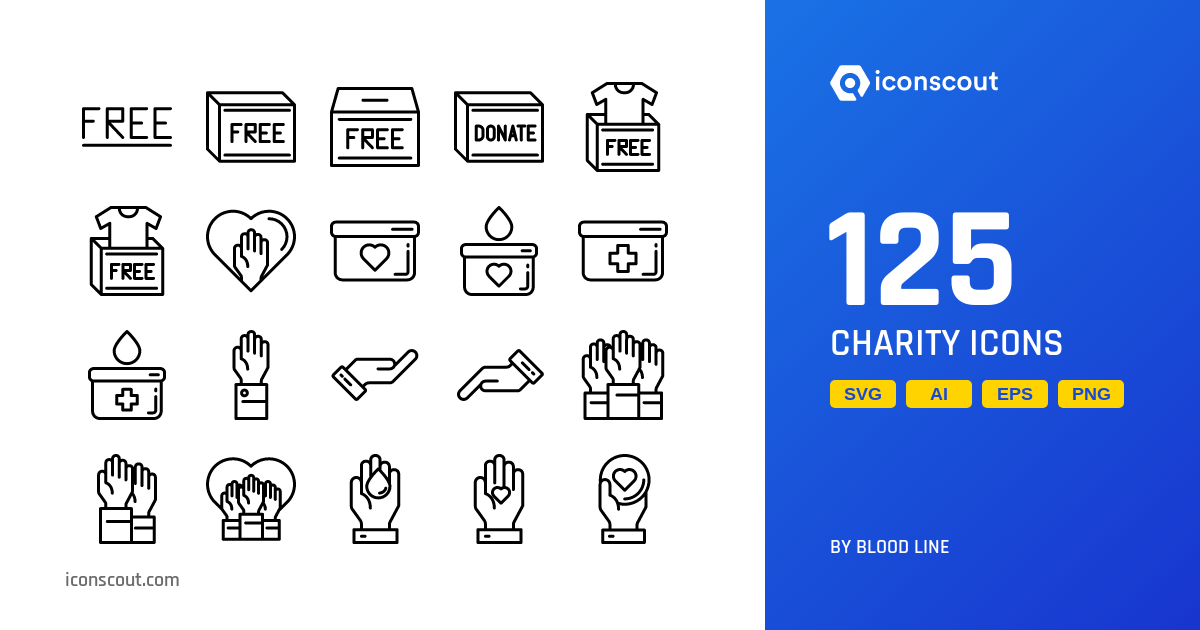 Download Charity Icon pack Available in SVG, PNG & Icon Fonts