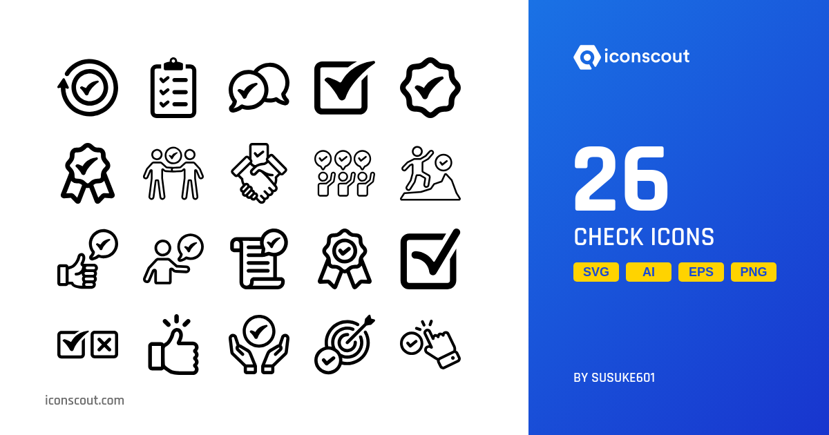 Check Icon Pack - 26 Free Download Business Icons | IconScout