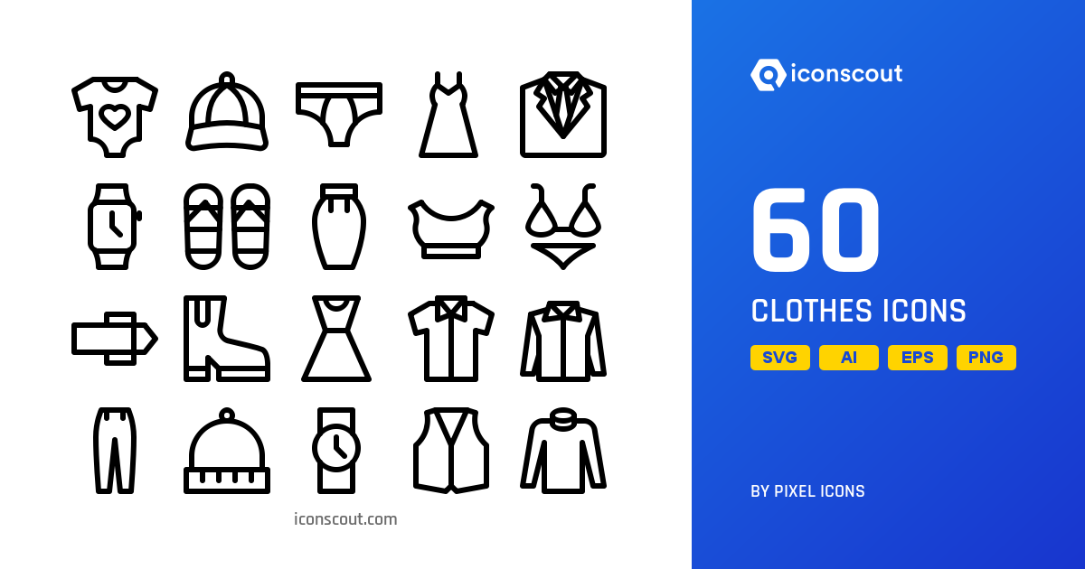 Download Clothes Icon pack Available in SVG, PNG & Icon Fonts