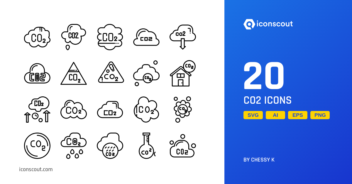 Download Co2 Icon pack Available in SVG, PNG & Icon Fonts