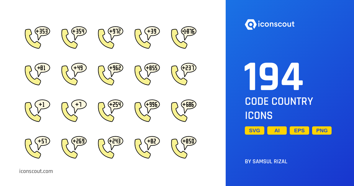 Code Country Icon Pack - 194 Free Download Network & Communication ...