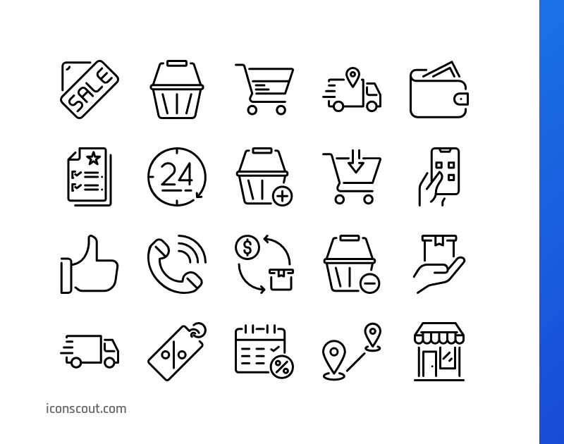 Download Commerce And Shopping Icon Pack Available In SVG, PNG & Icon Fonts