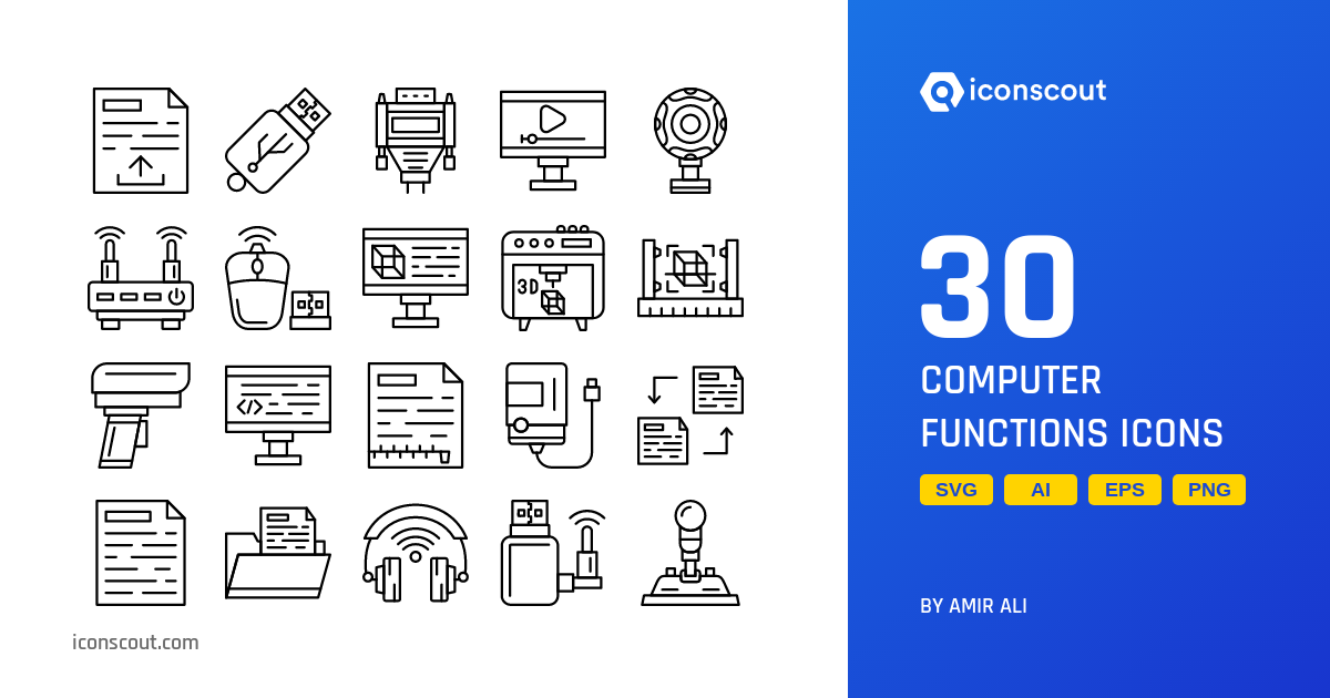 Download Computer Functions Icon pack Available in SVG, PNG & Icon fonts