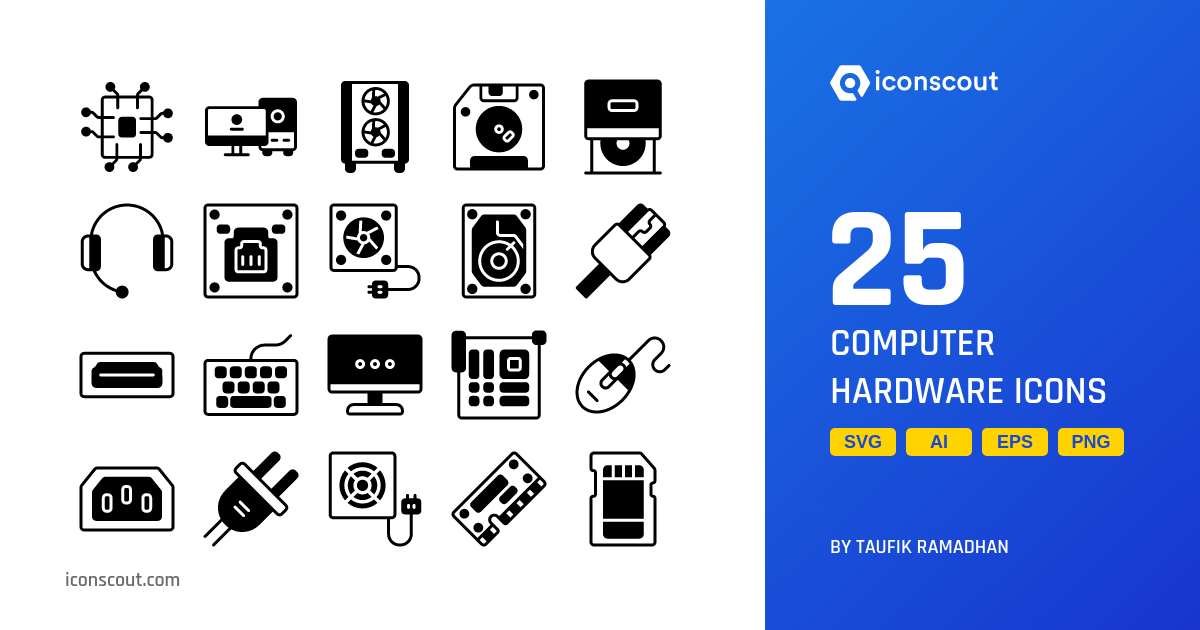 Download Computer Hardware Icon pack Available in SVG, PNG & Icon Fonts