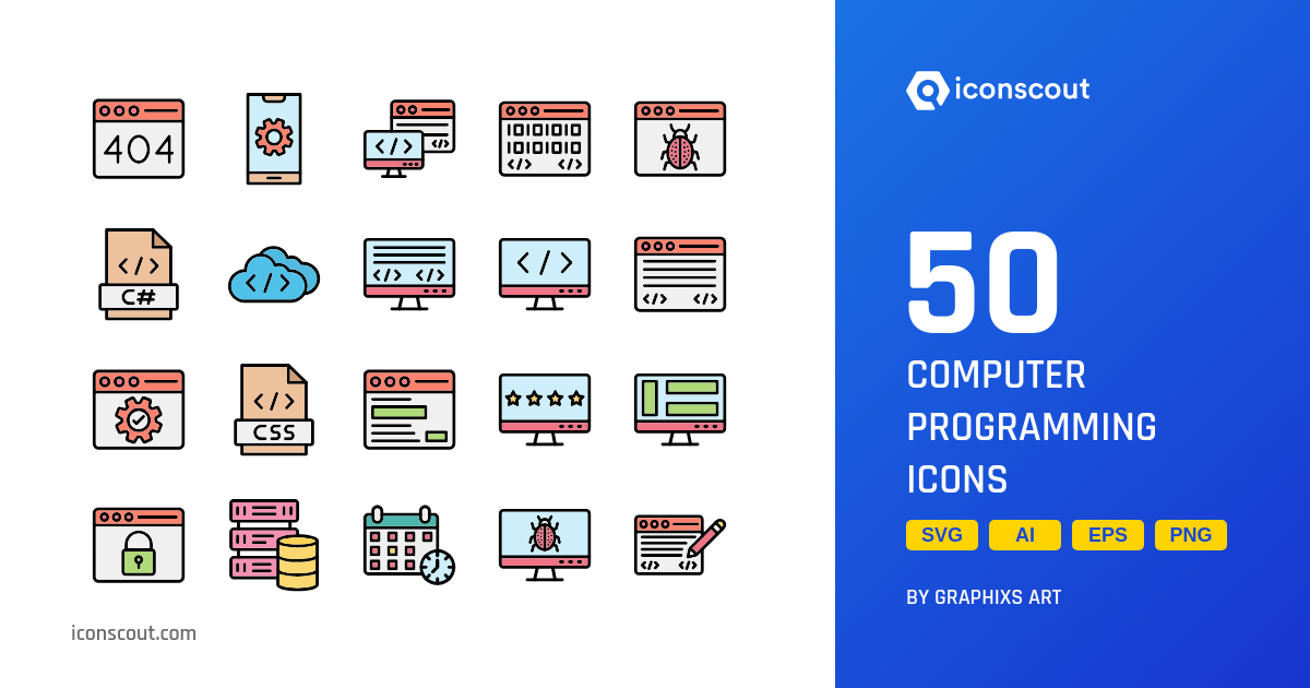 Download Computer Programming Icon pack Available in SVG, PNG & Icon Fonts