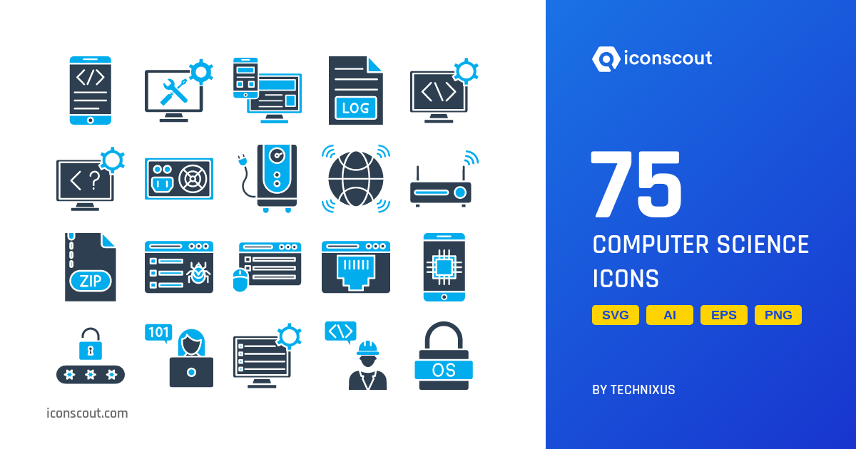 Download Computer Science Icon pack Available in SVG, PNG & Icon Fonts