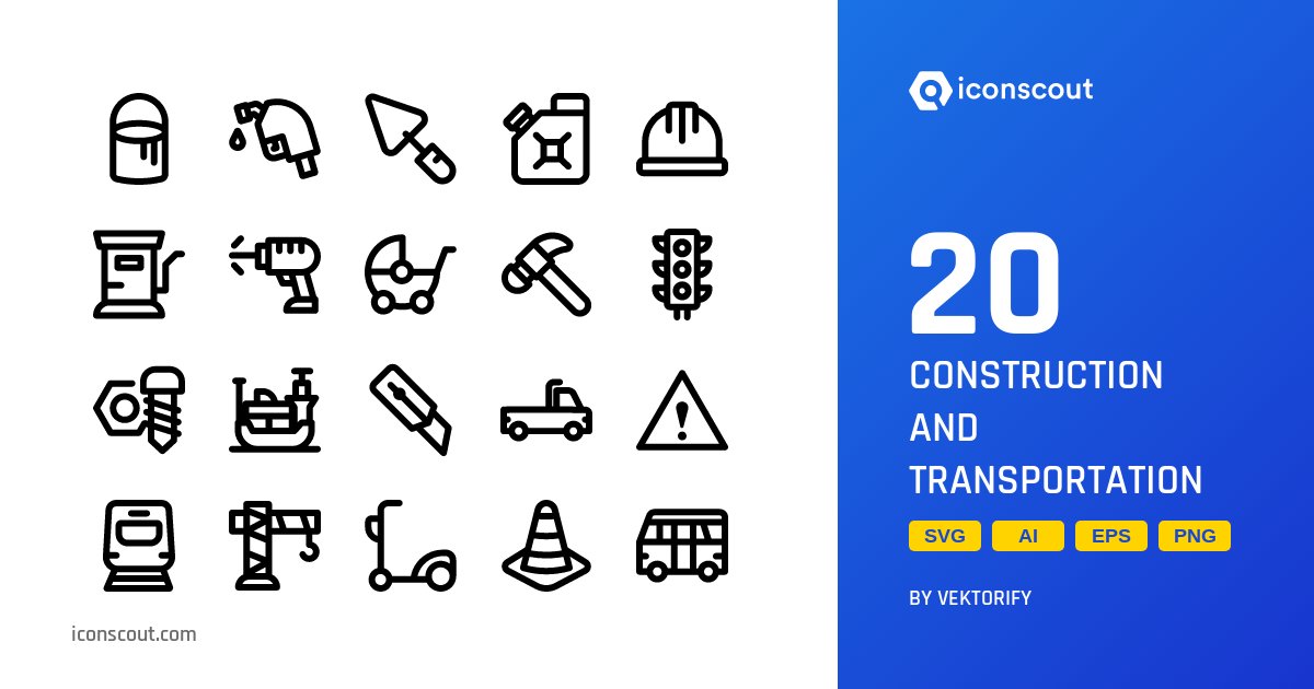 Download Construction And Transportation Icon pack Available in SVG ...