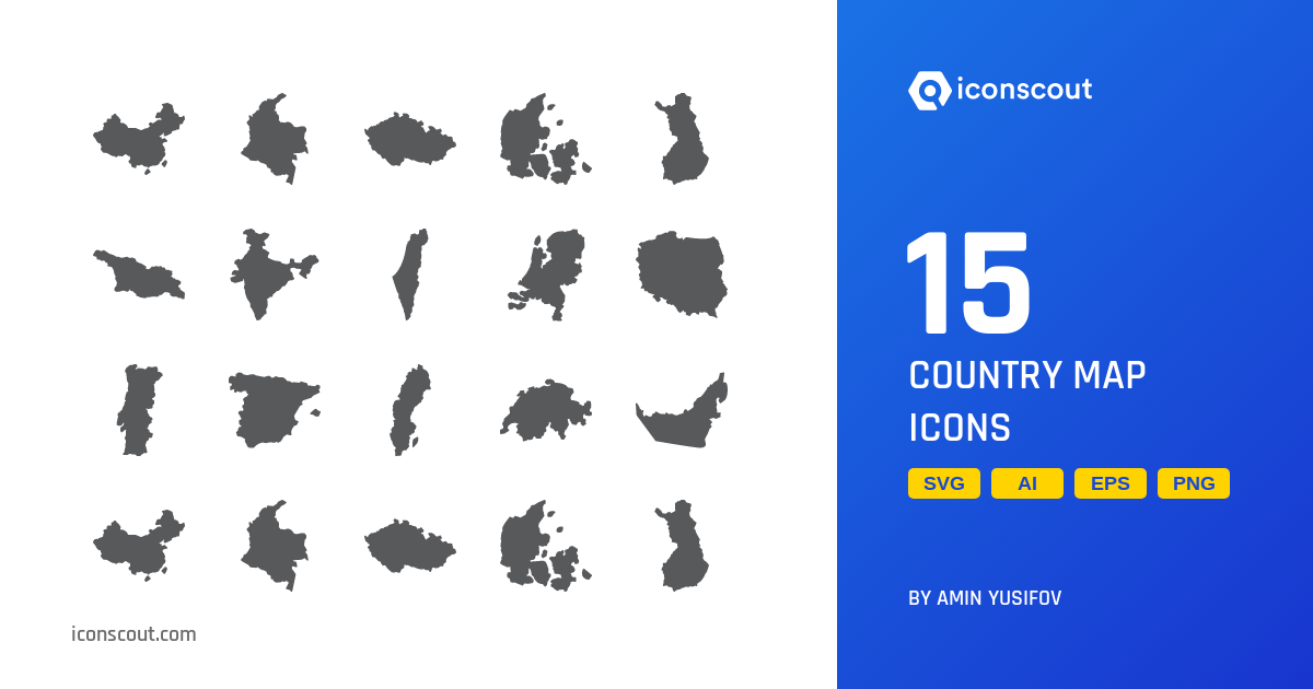 Download Country Map Icon pack Available in SVG, PNG & Icon Fonts