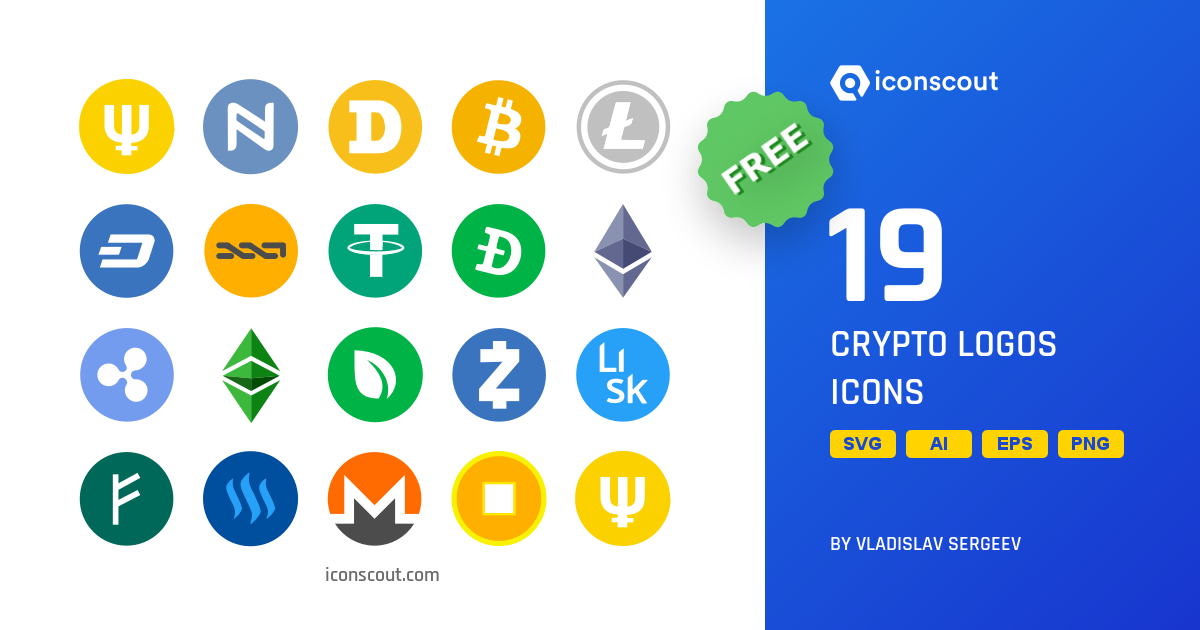 Download Crypto Logos Icon pack Available in SVG, PNG & Icon fonts