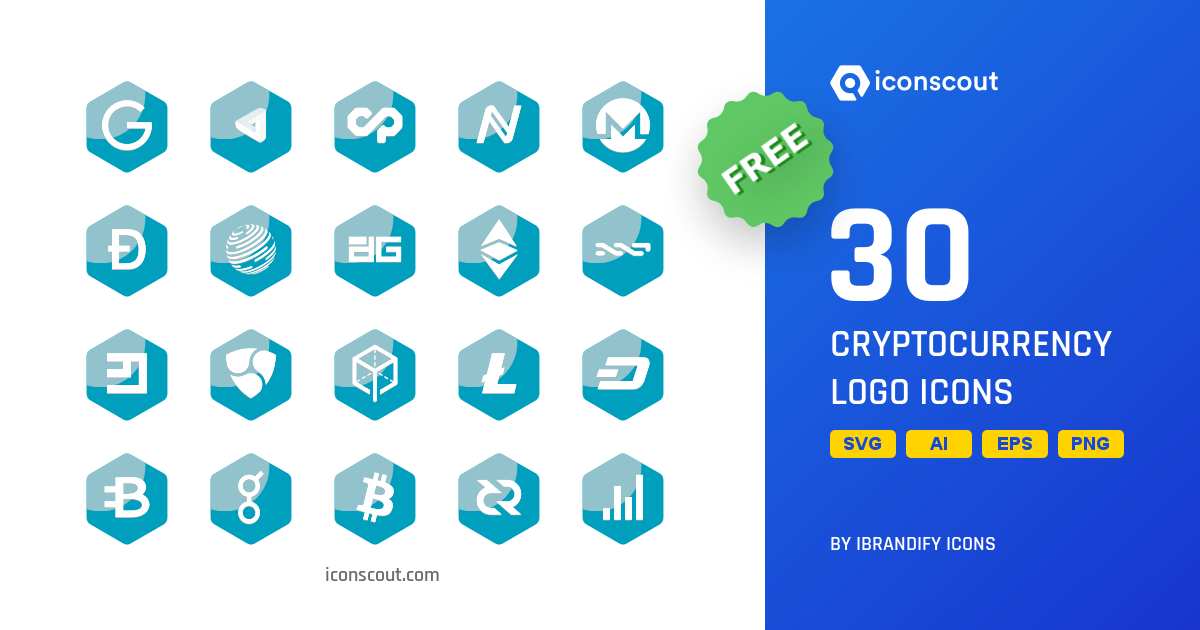 Download Cryptocurrency Logo Icon pack - Available in SVG ...